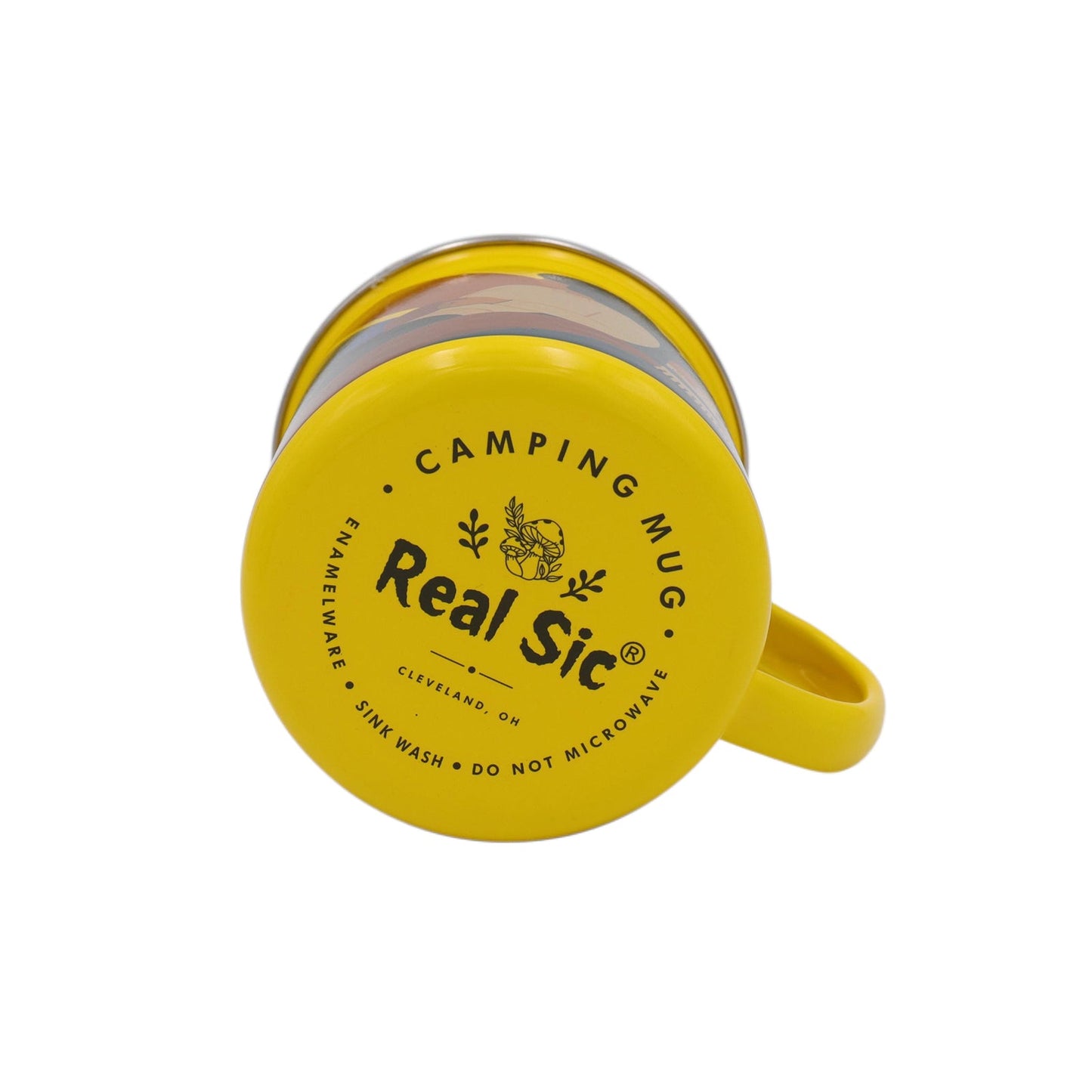 Cozy Camping 300ml Enamel Mug – Outdoor Adventure Design