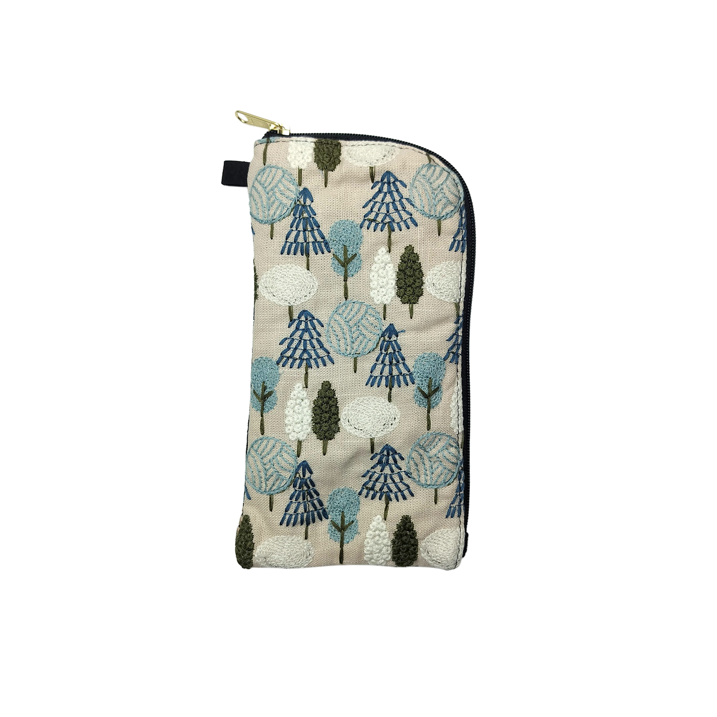 Embroidered Multi-Use Pouch – Two-Tone Reversible Design