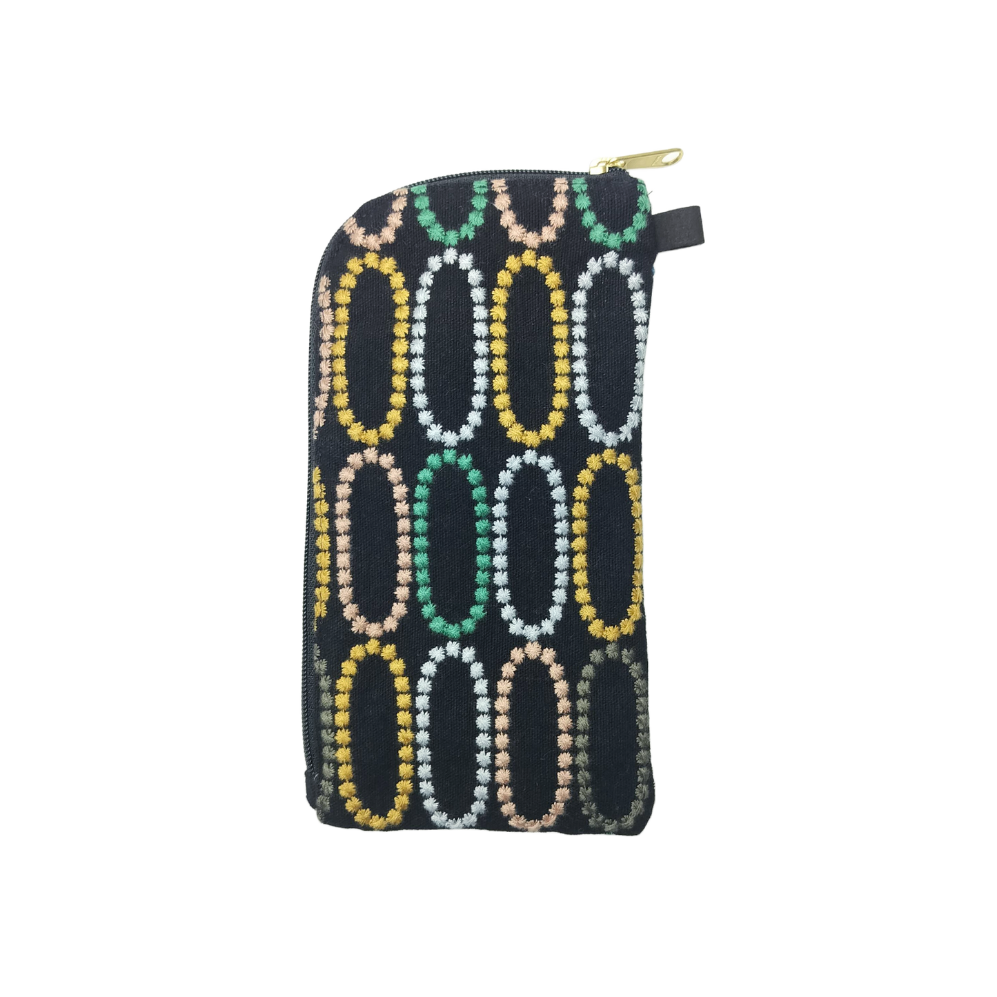 Embroidered Multi-Use Pouch – Two-Tone Reversible Design