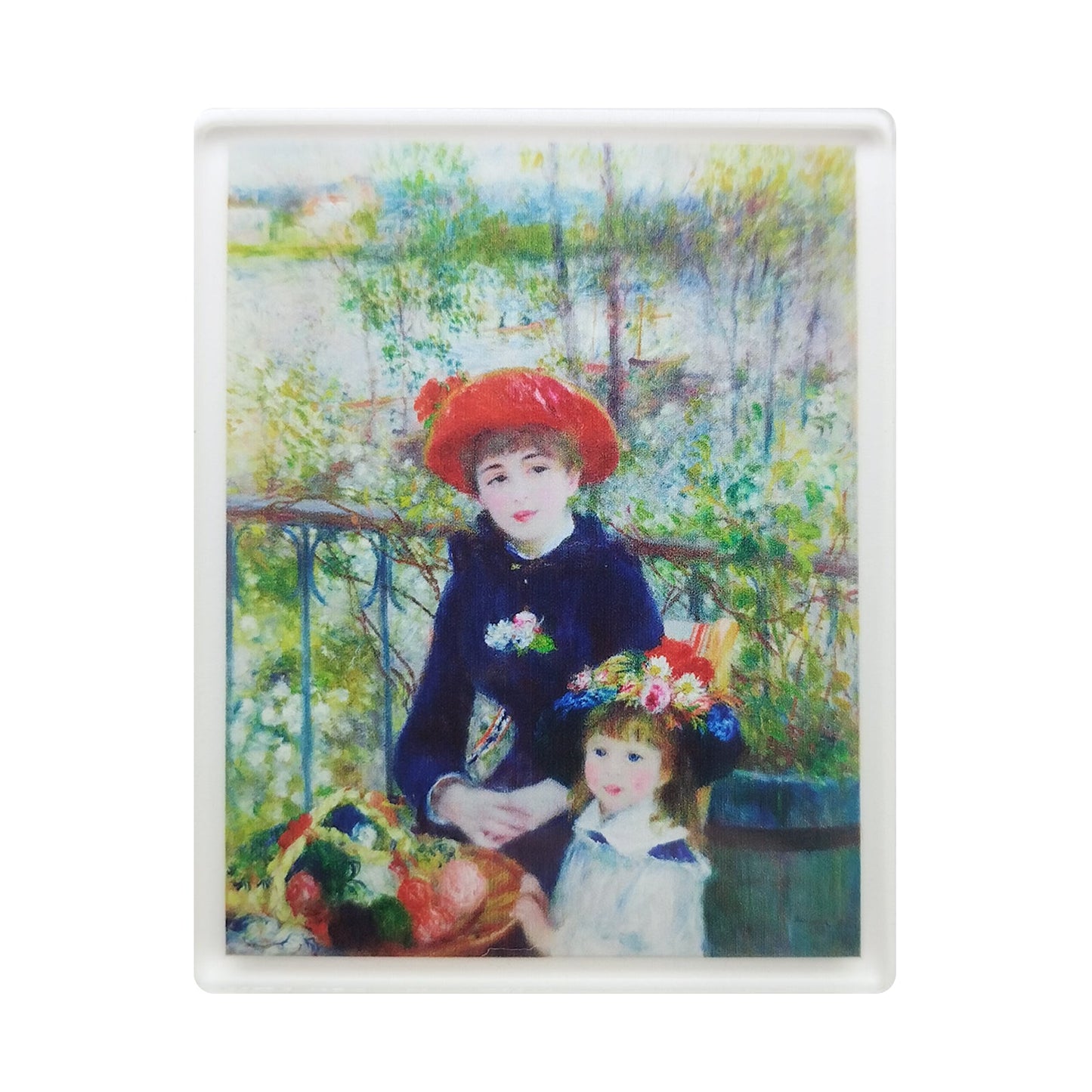 Two Sisters Acrylic Magnet - Museum Souvenir Renoir Art Fridge Magnet