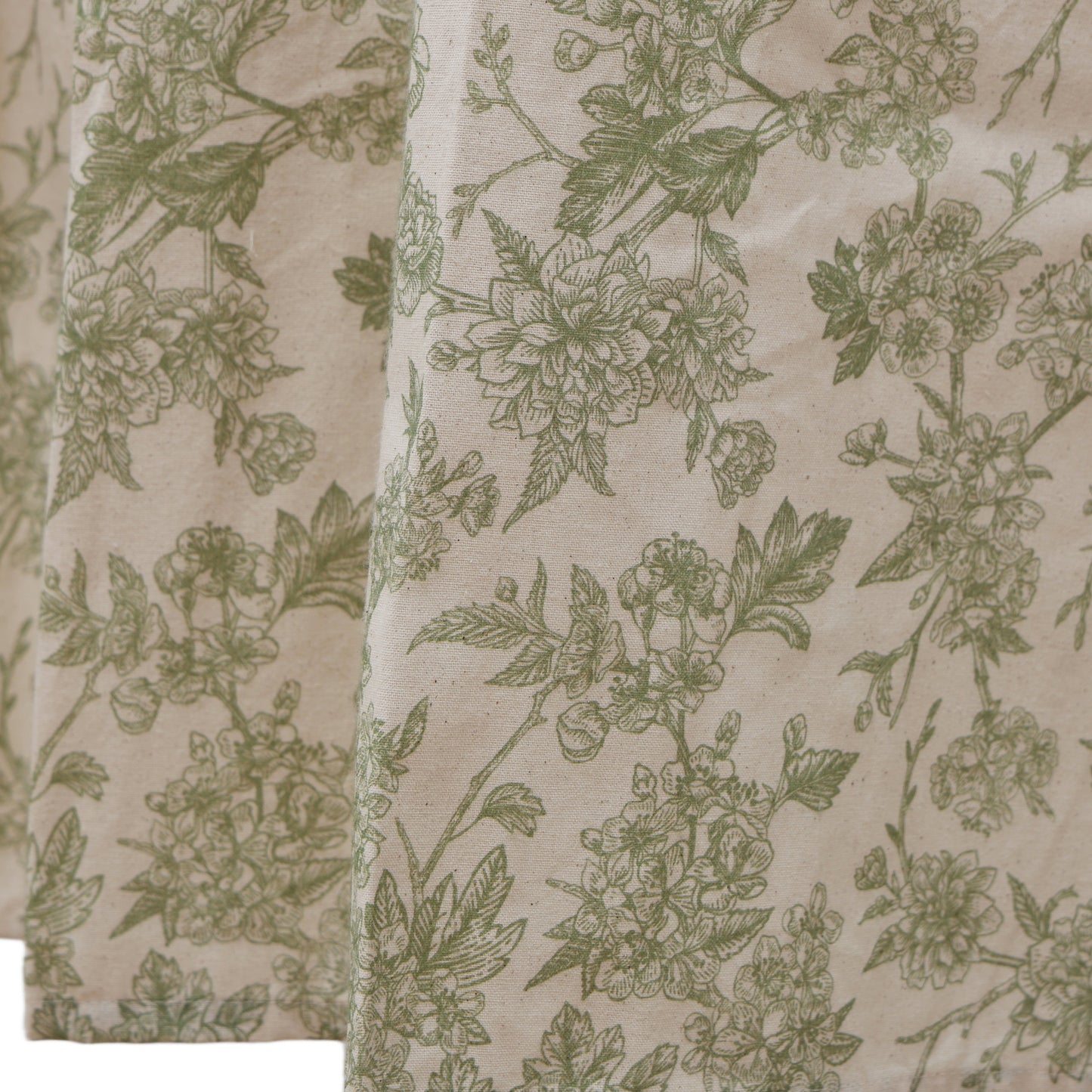Vintage Botanical Garden Toile Apron - Sage Green