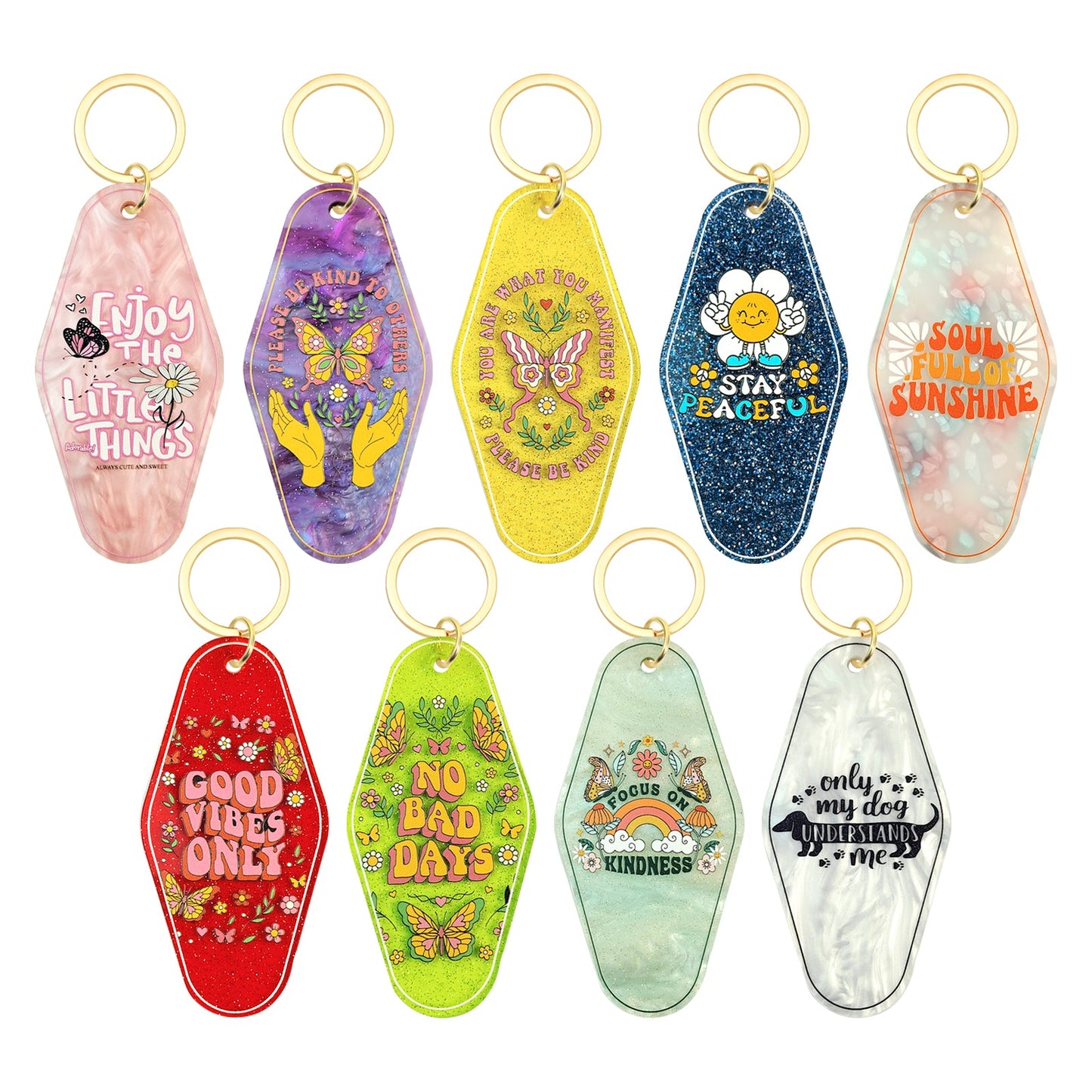 Only My Dog Understands Me Motel Keychain - Vintage Nostalgia Hotel Keychain