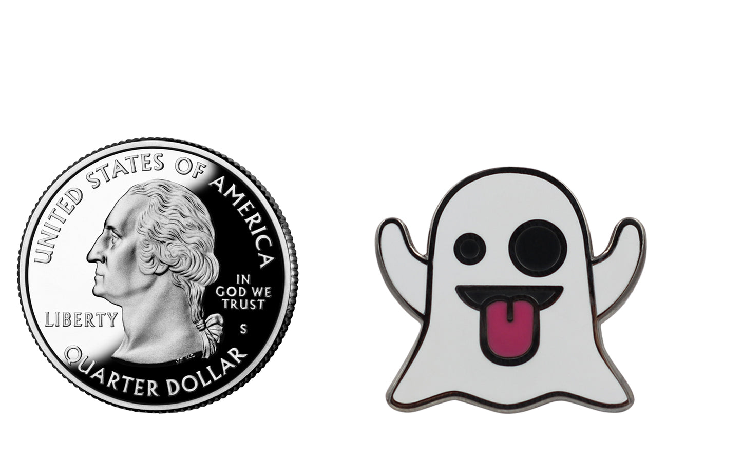 Ghost Emoji Horror / Halloween  Enamel Pin for your Life