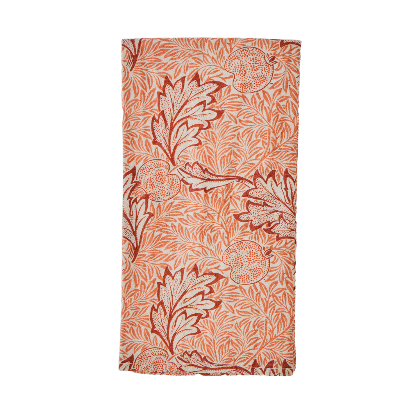 William Morris Apple Napkins – Set of 4 | 100% Cotton Reusable Floral Dinner Napkins