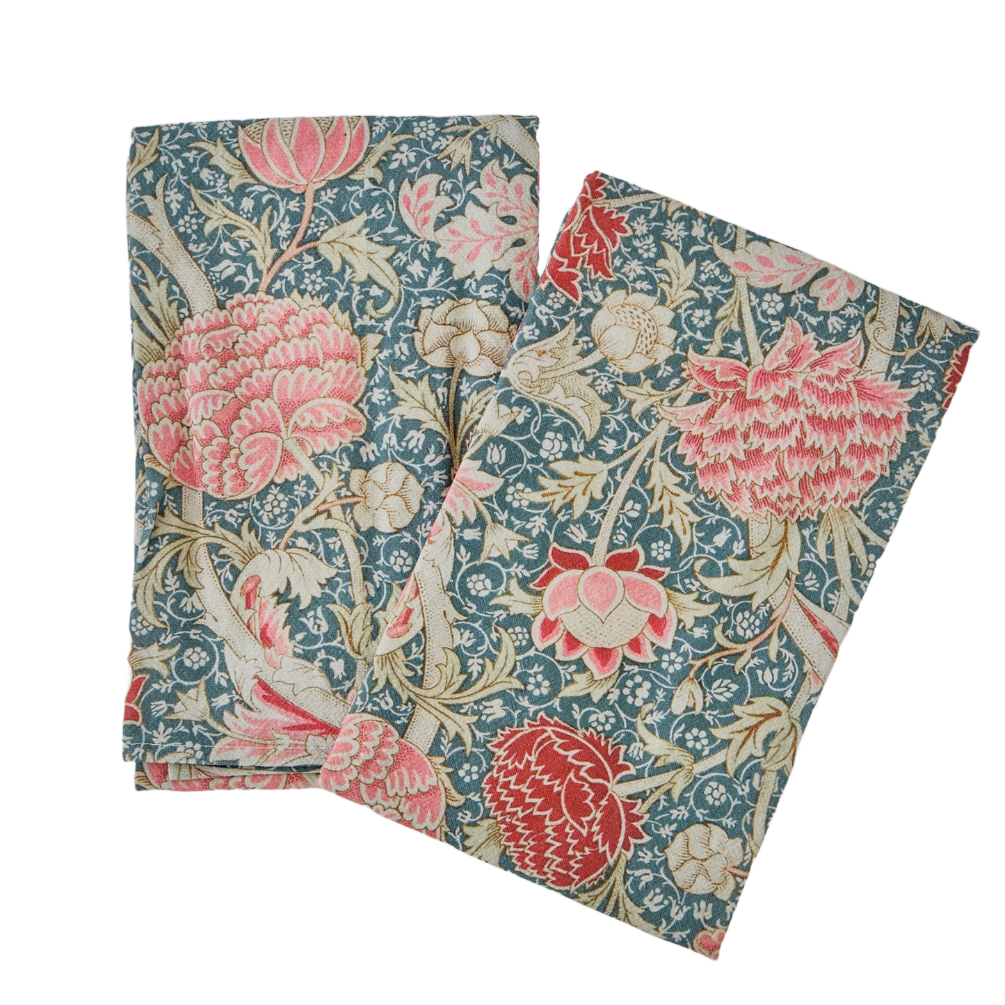 William Morris Cray Tea Towels – Set of 2 | 100% Cotton Botanical Dish Towels