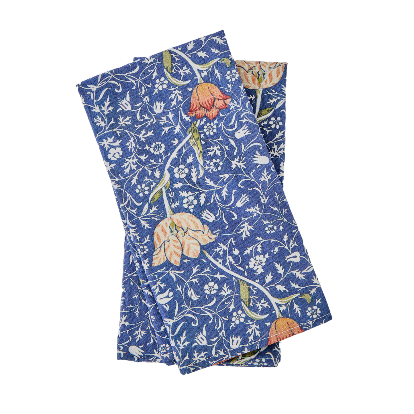 William Morris Medway Napkins – Set of 4 | 100% Cotton Reusable Floral Dinner Napkins