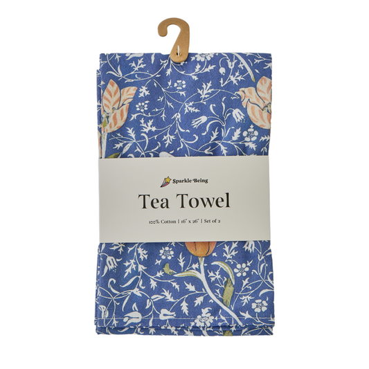 William Morris Medway Tea Towels – Set of 2 | 100% Cotton Floral Dish Towels