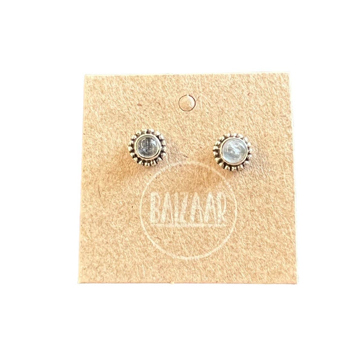 Baizaar - Sterling Silver Small Spotted Studs Earring