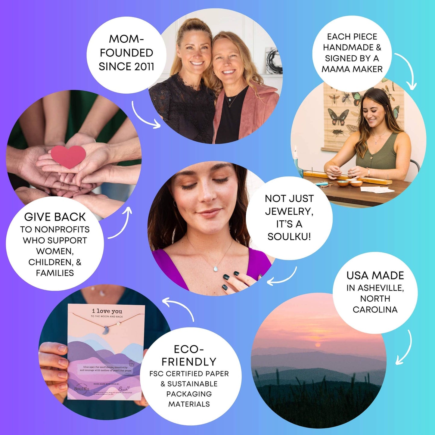 SoulKu - Rainbow Tourmaline Gold Hoop Earrings for Happiness