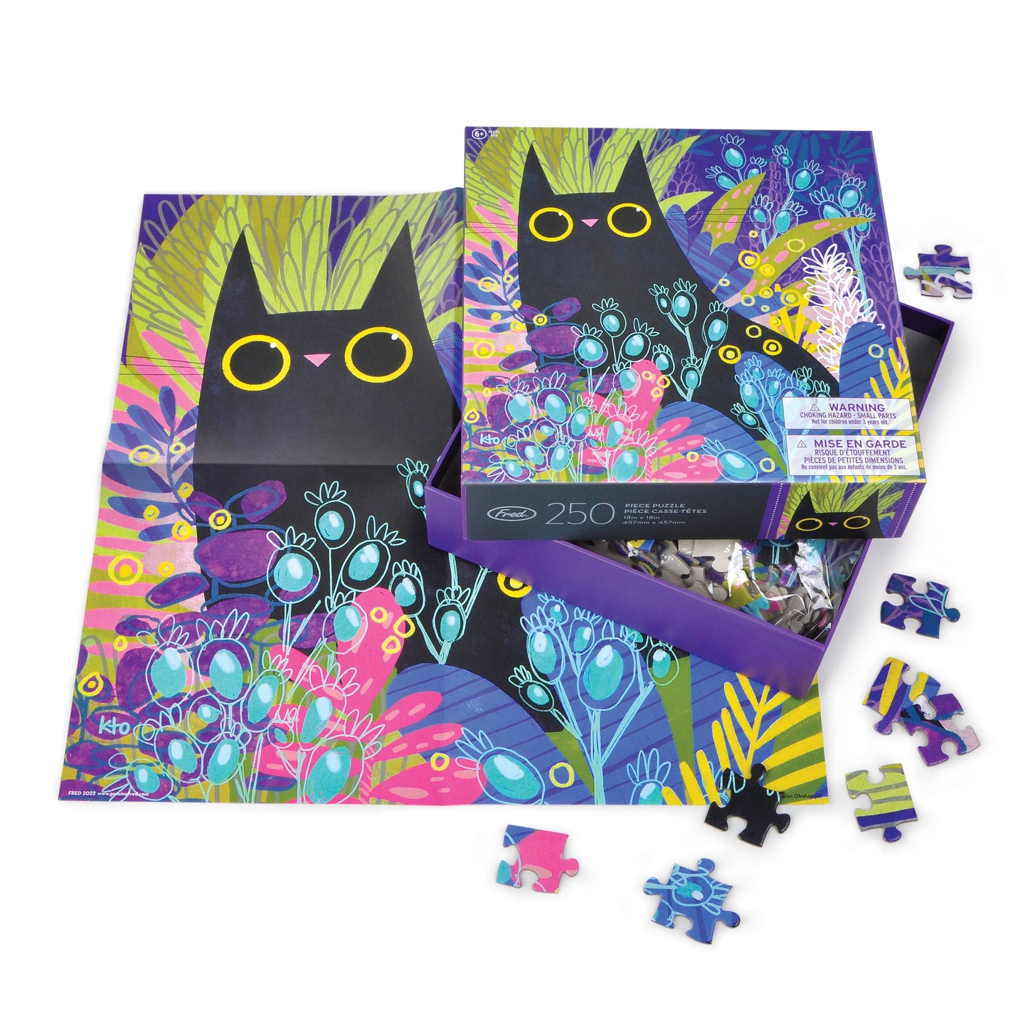 Fred & Friends - Puzzle 250 PC- Karen Obuhanych - Black Cat No. 2