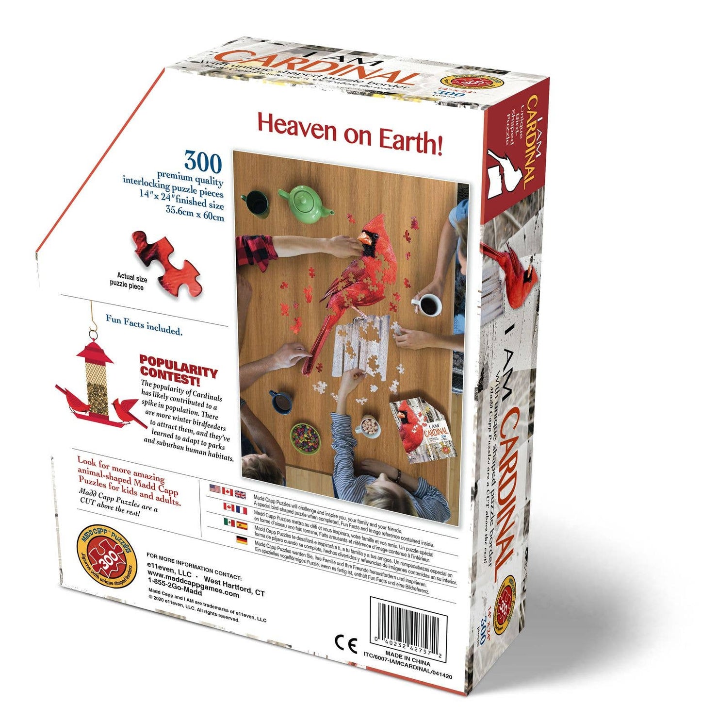 Madd Capp Games & Puzzles - I AM CARDINAL 300 piece jigsaw adult puzzle - Great gift!