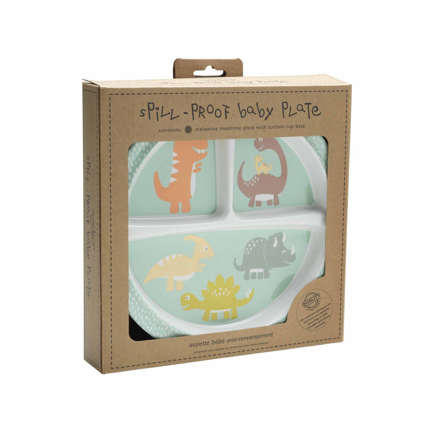 Sugarbooger by Ore’ Originals - Divided Suction Plate | Baby Dinosaur