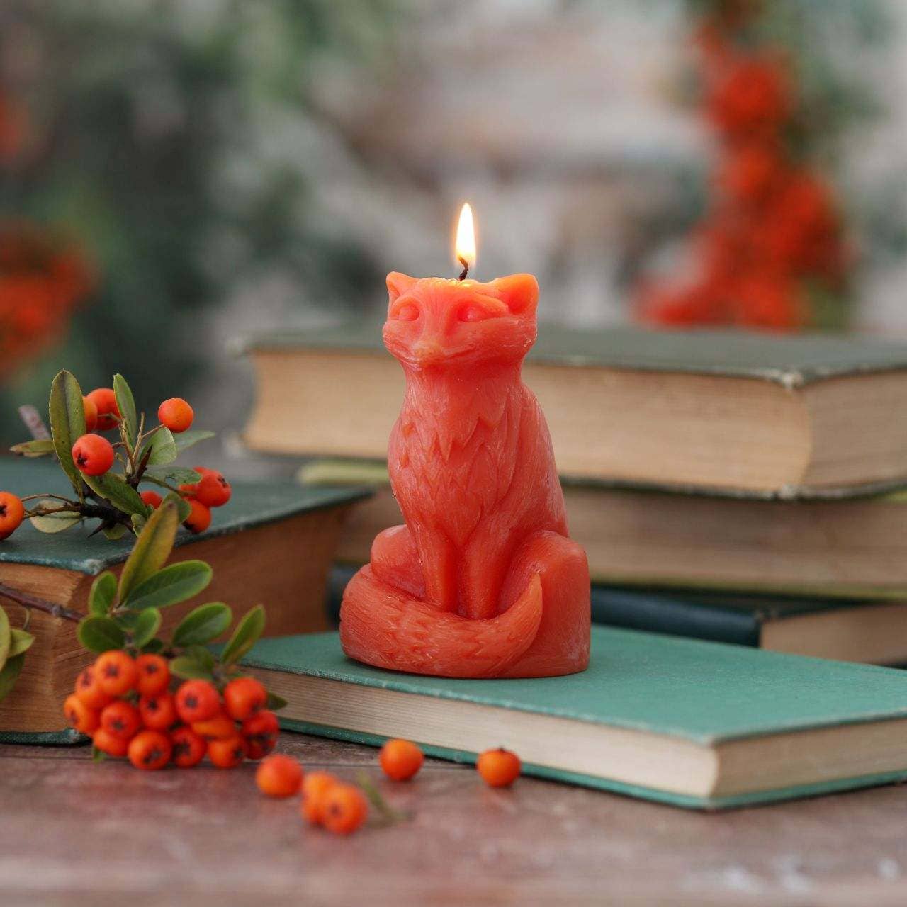 Big Dipper Wax Works - Fox Candle – 100% Pure Beeswax – Hand-Sculpted