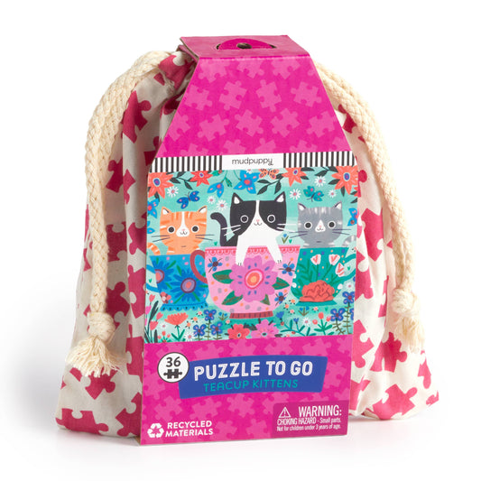 Chronicle Books - Teacup Kittens 36 Piece Puzzle to Go