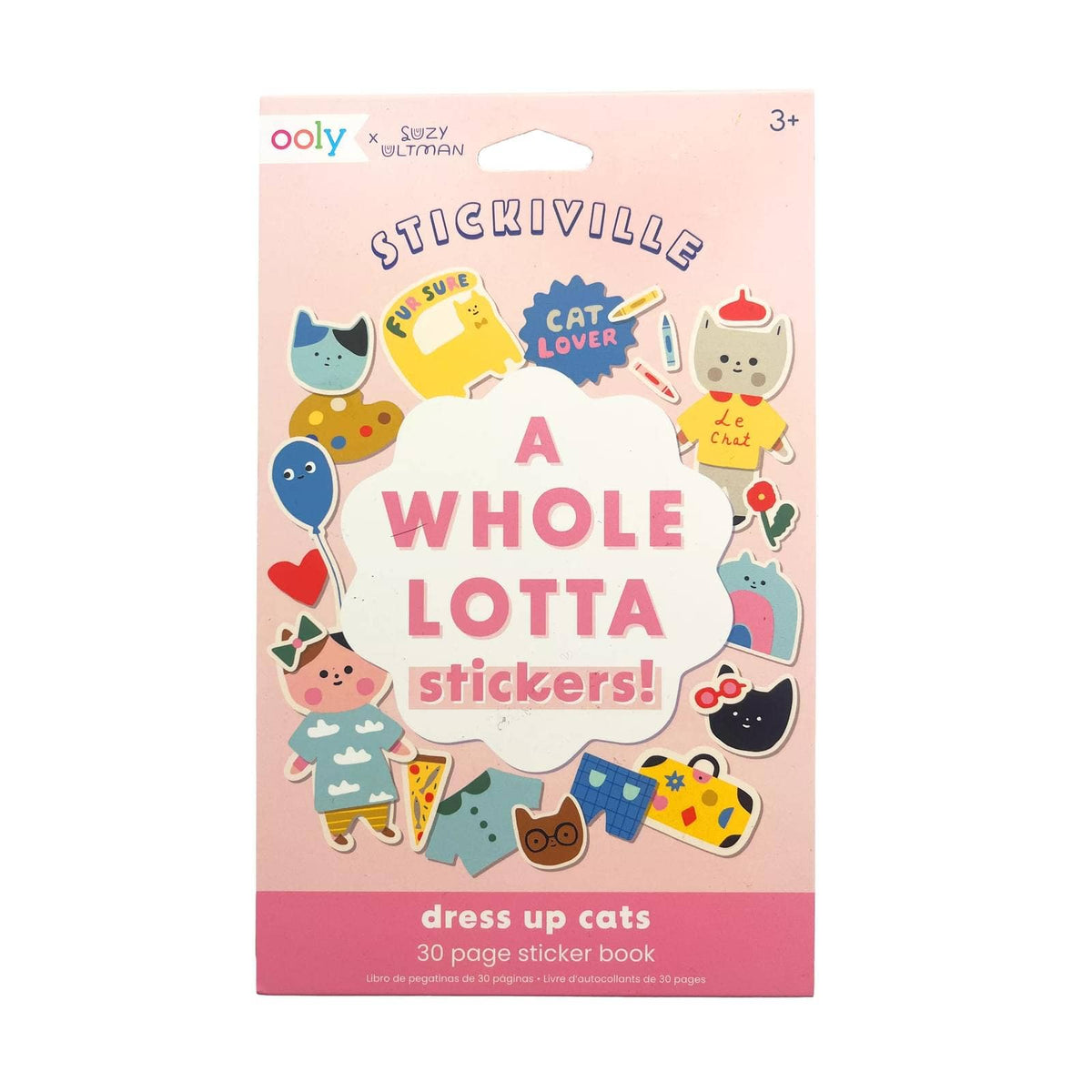 OOLY - Stickiville A Whole Lotta Sticker Book - Dress Up Cats