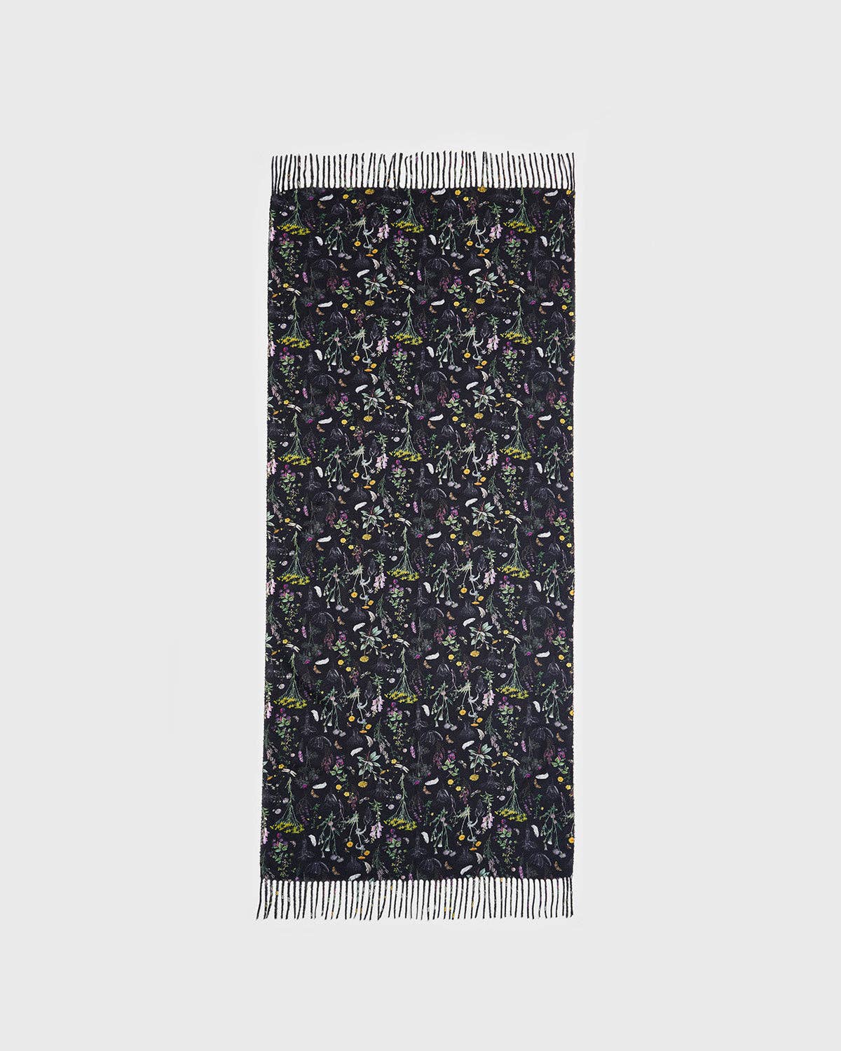 Fable England - Wilderness Black Tassel Scarf