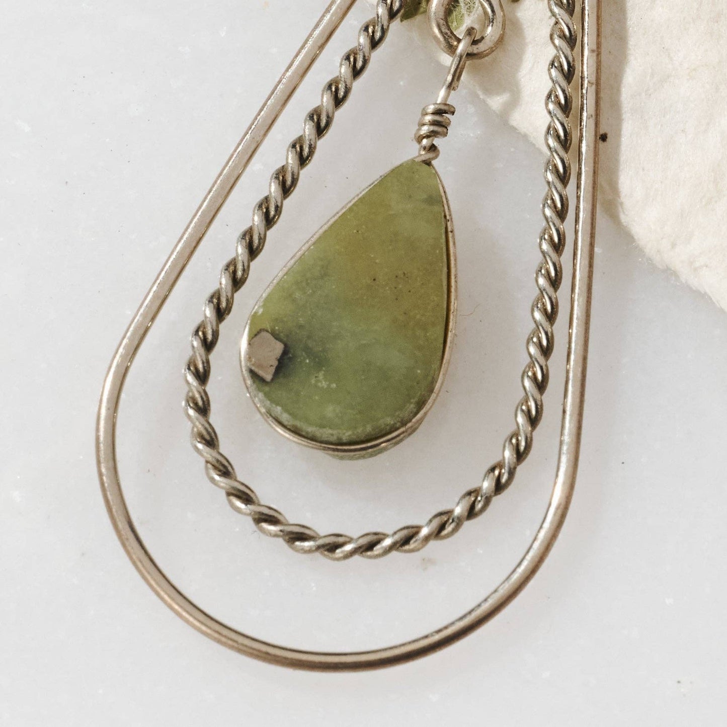 Ten Thousand Villages - Ayni Serpentine Stone Earrings