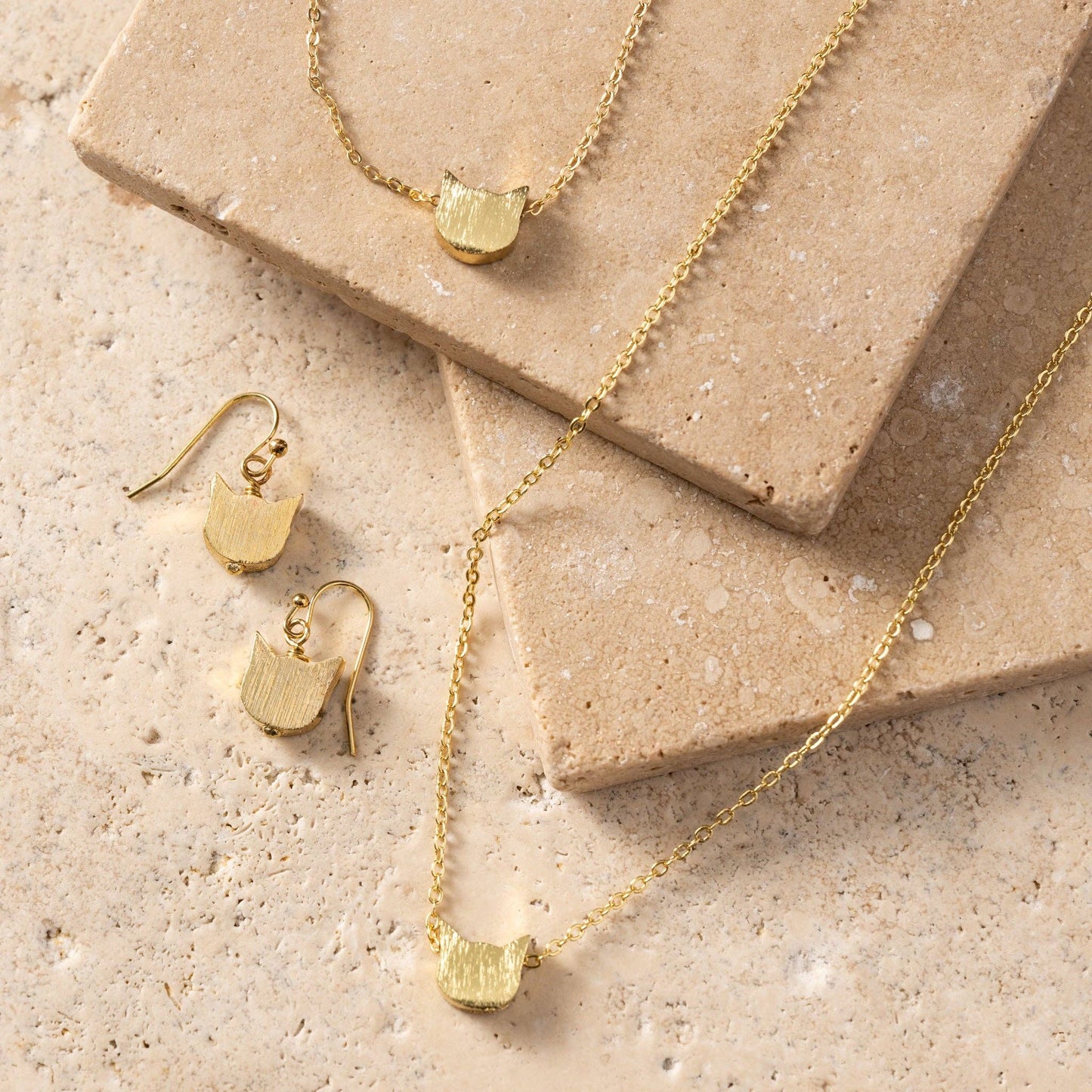 Ten Thousand Villages - Thoda Dainty Cat Earrings