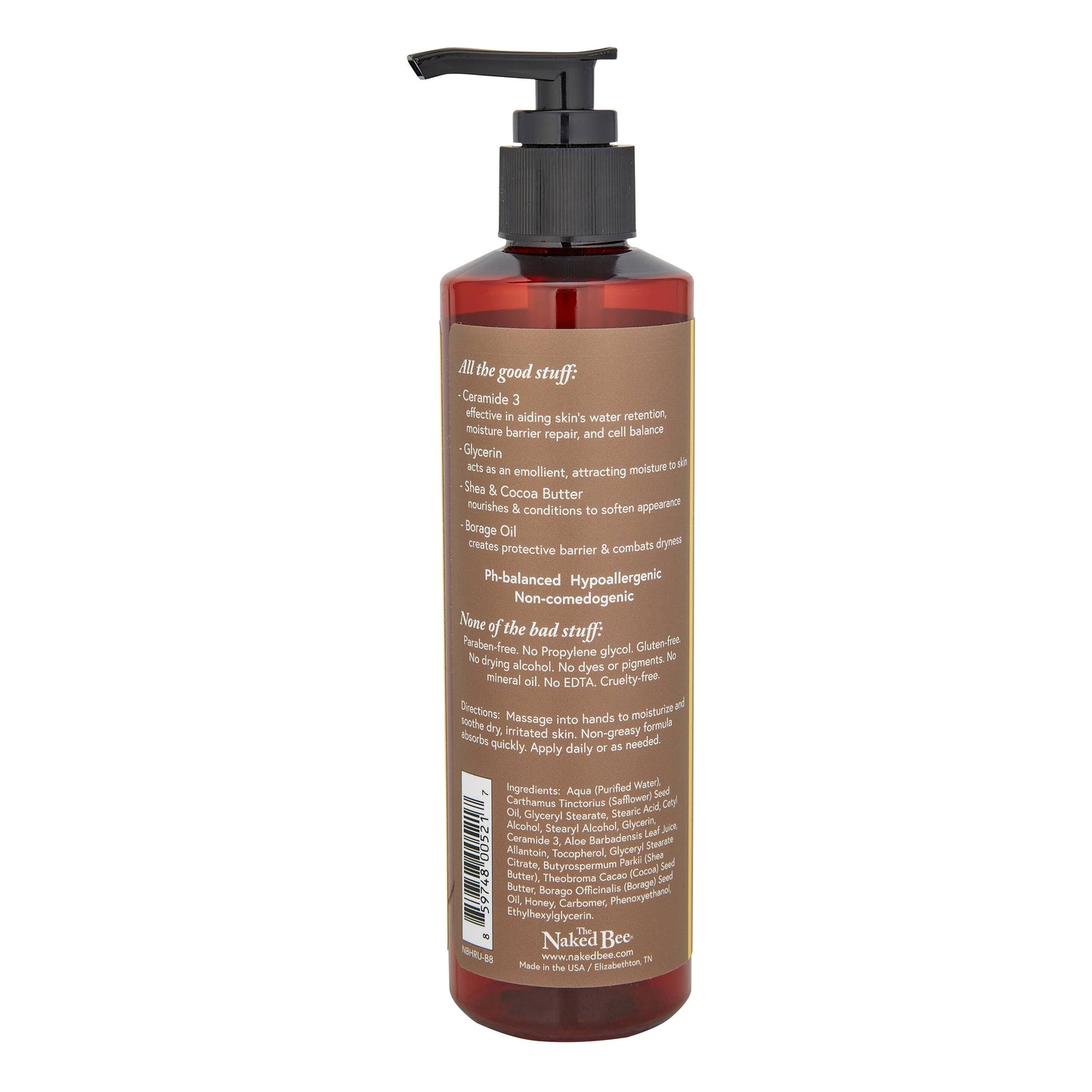 The Naked Bee - 8 oz. Unscented Serious Hand Repair Cream