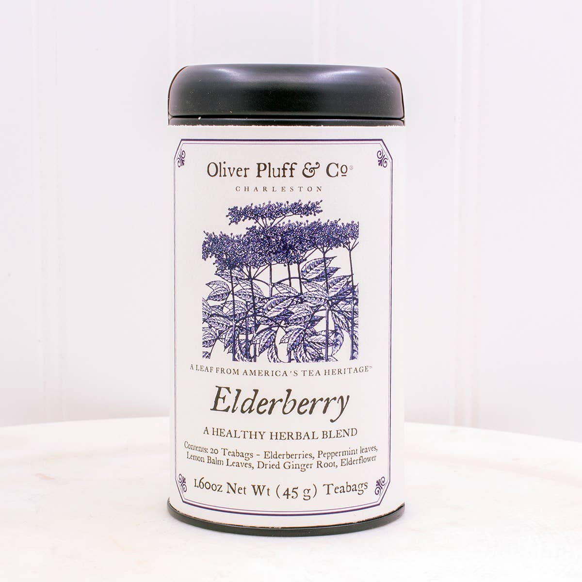 Oliver Pluff & Company - Elderberry - 20 Teabags in Signature Tea Tin