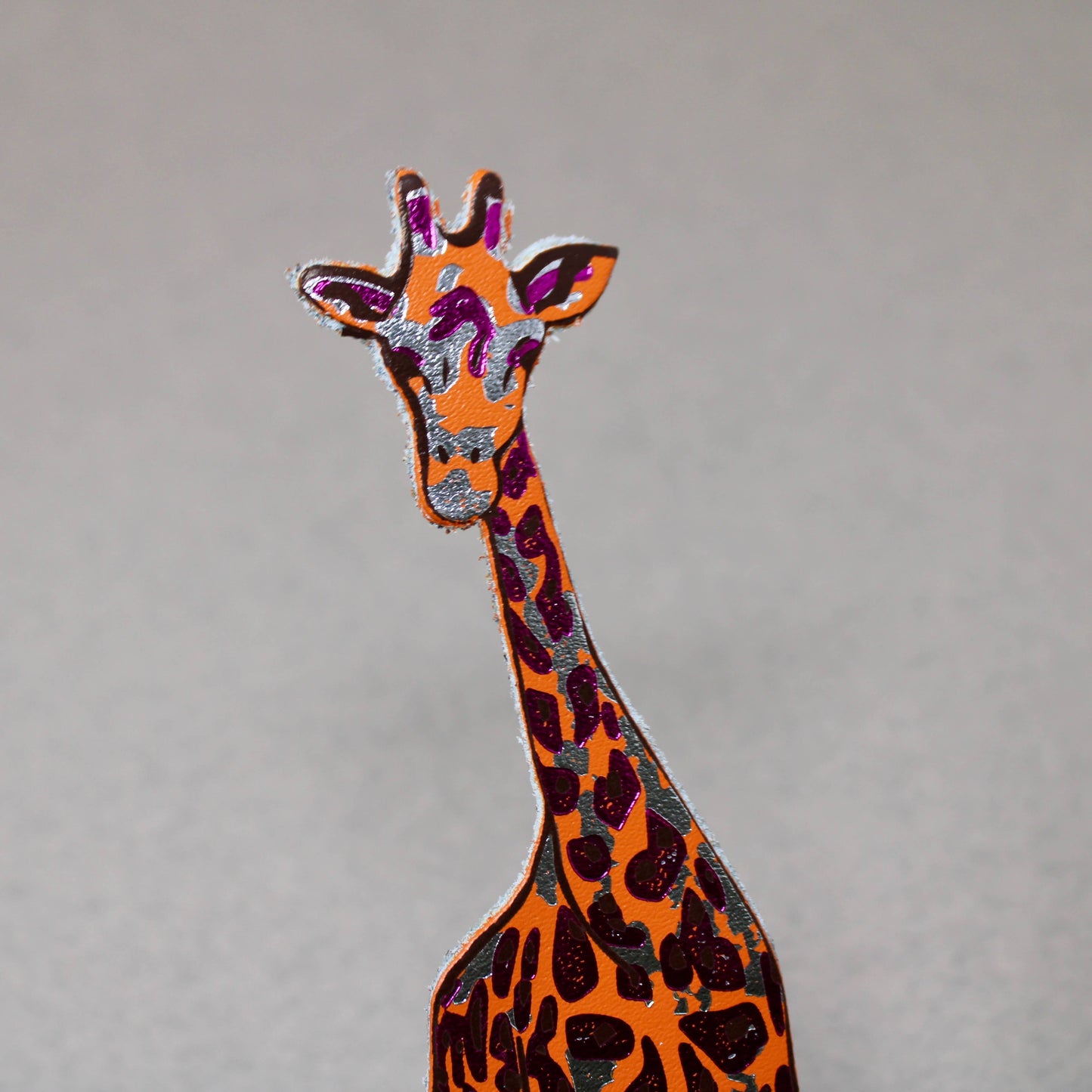 Ark Colour Design - Giraffe Shaped Leather Bookmark