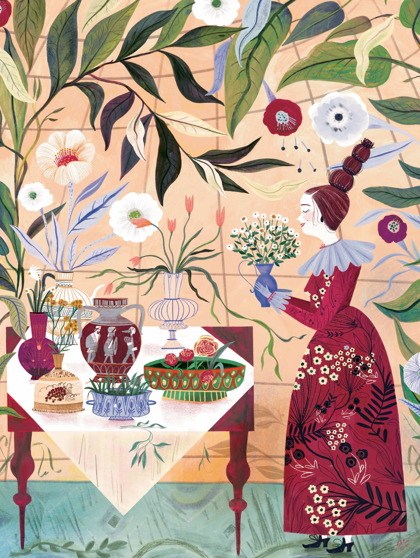 New York Puzzle Company - Plant Lady - 1000 Piece Jigsaw Puzzle