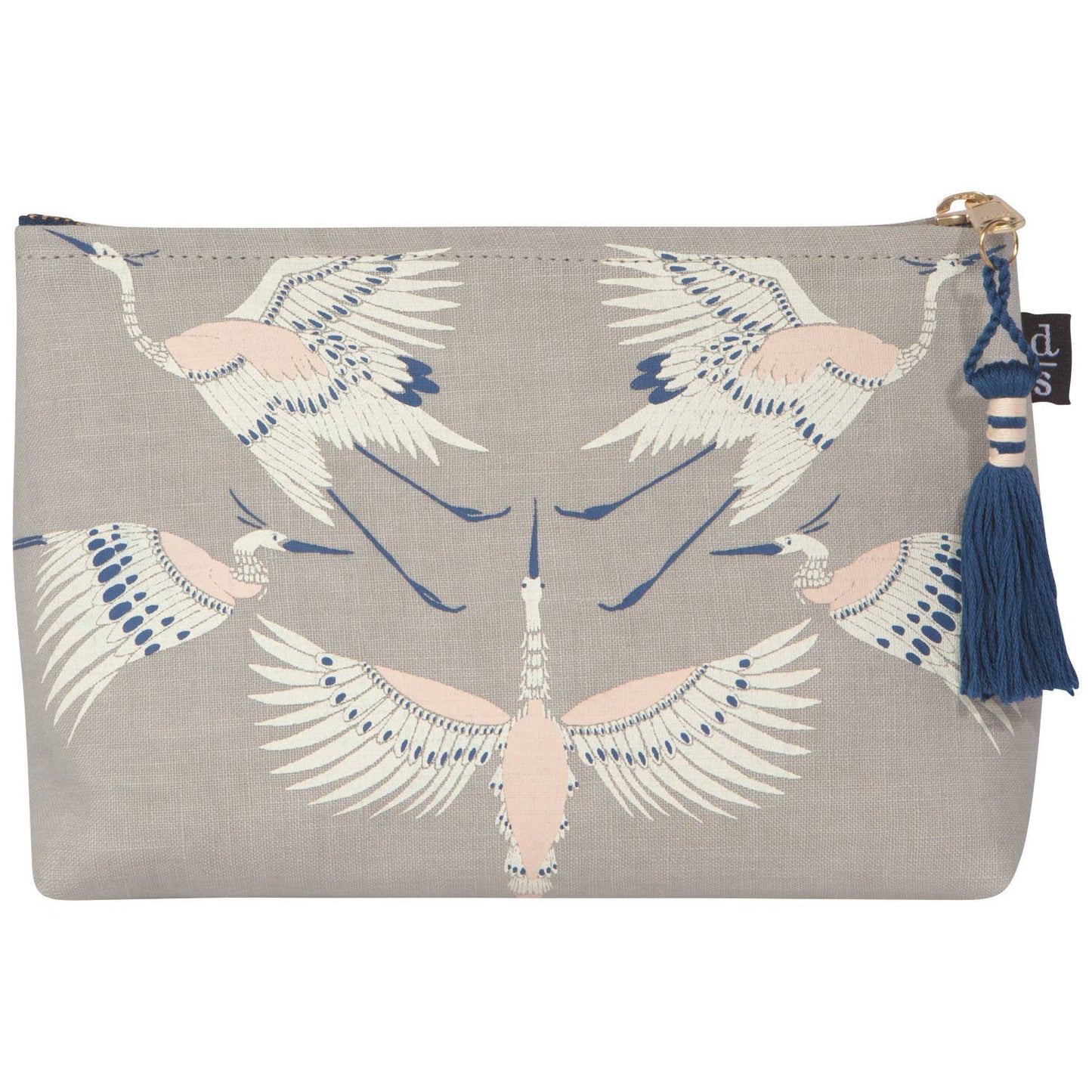 Danica Studio - Danica Studio Flight Of Fancy Large Linen Cosmetic Bag,