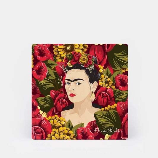 Monarque - 4 Pack - Frida Kahlo™ Rose Portrait Coaster
