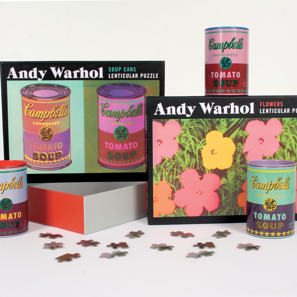 Andy Warhol Flowers 300 Piece Lenticular Jigsaw Puzzle