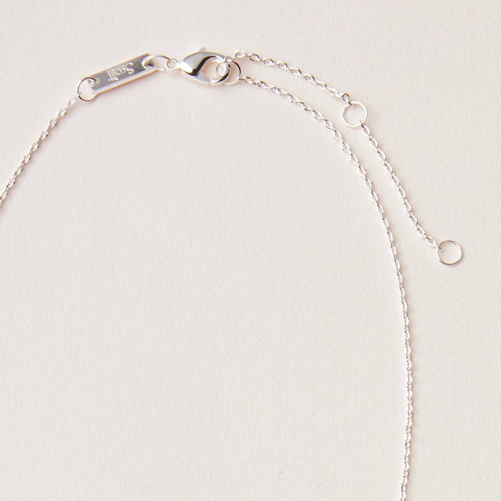 Scout Curated Wears - Stone Intention Charm Necklace - Moonstone/Silver