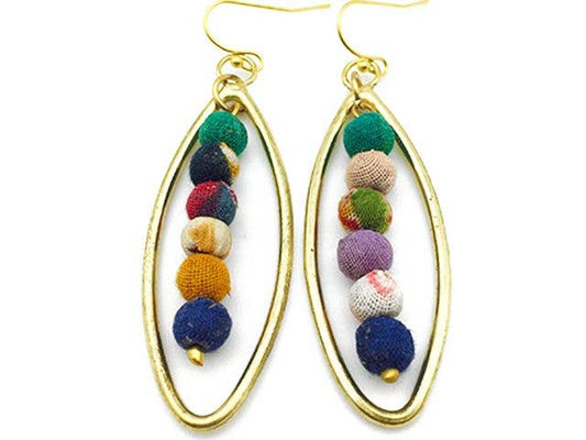 Anju Jewelry - Aasha Row of Beads Earrings