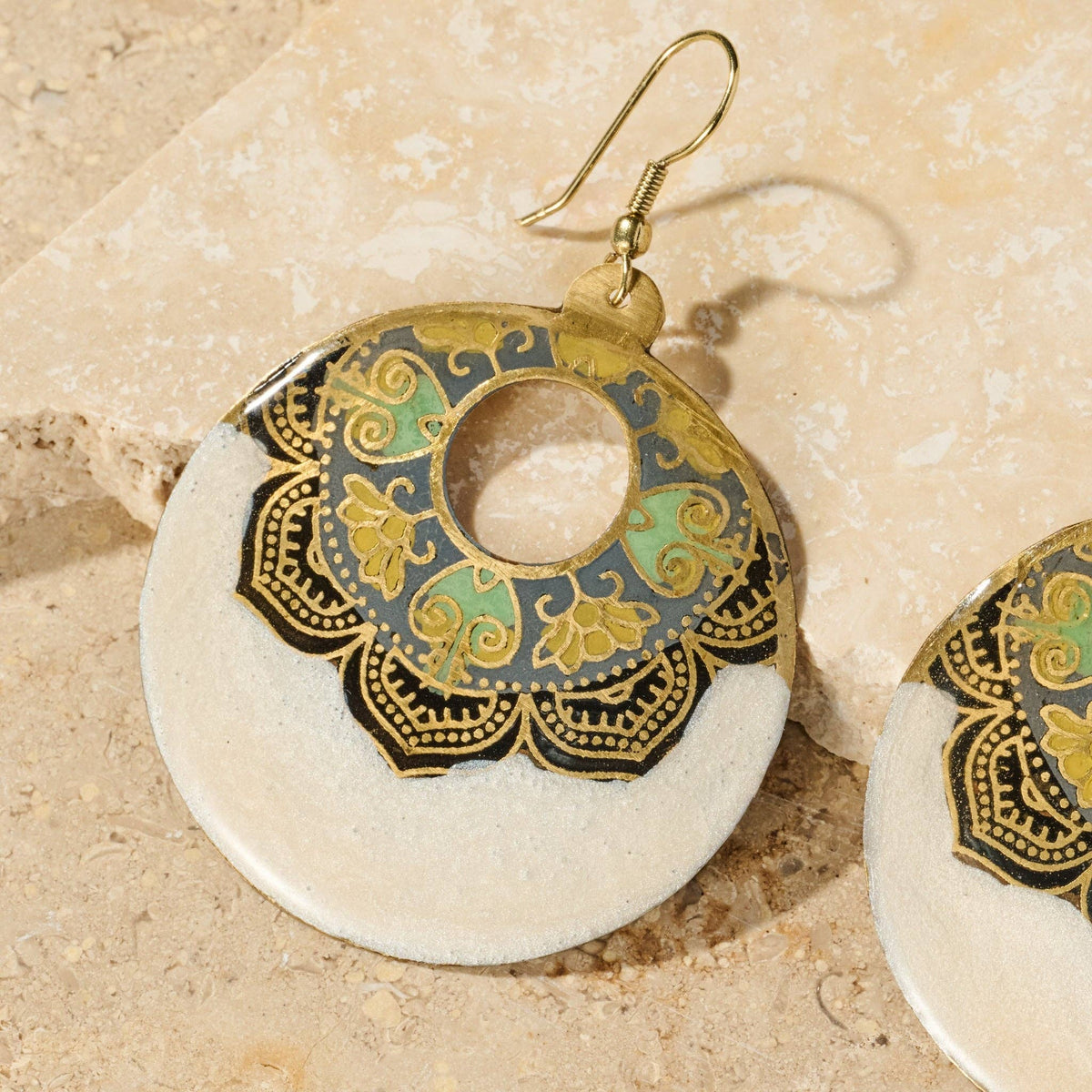 Ten Thousand Villages - Mandir Enamel Earrings