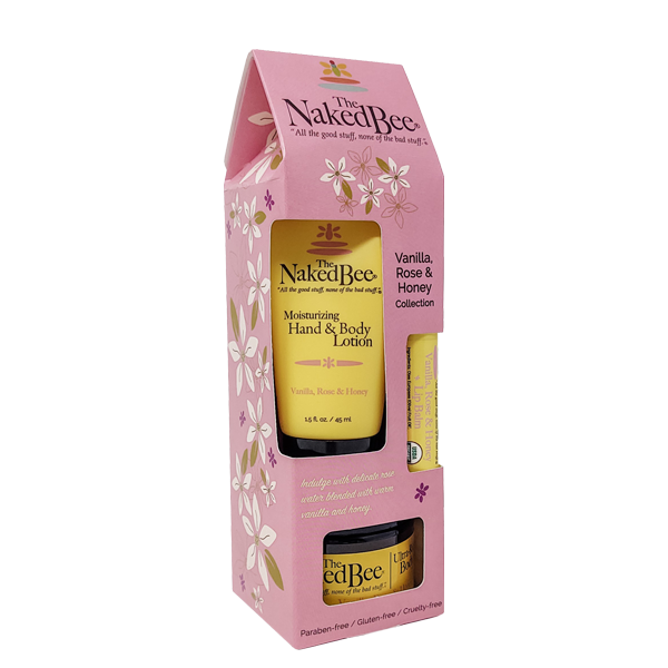 The Naked Bee - Vanilla, Rose & Honey Gift Collection