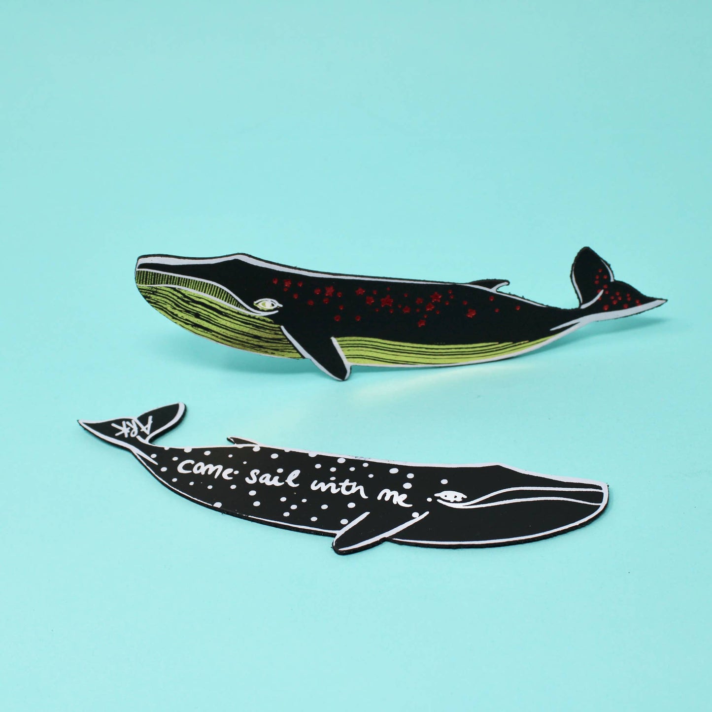 Ark Colour Design - Whale 'Sail with Me' Bookmark