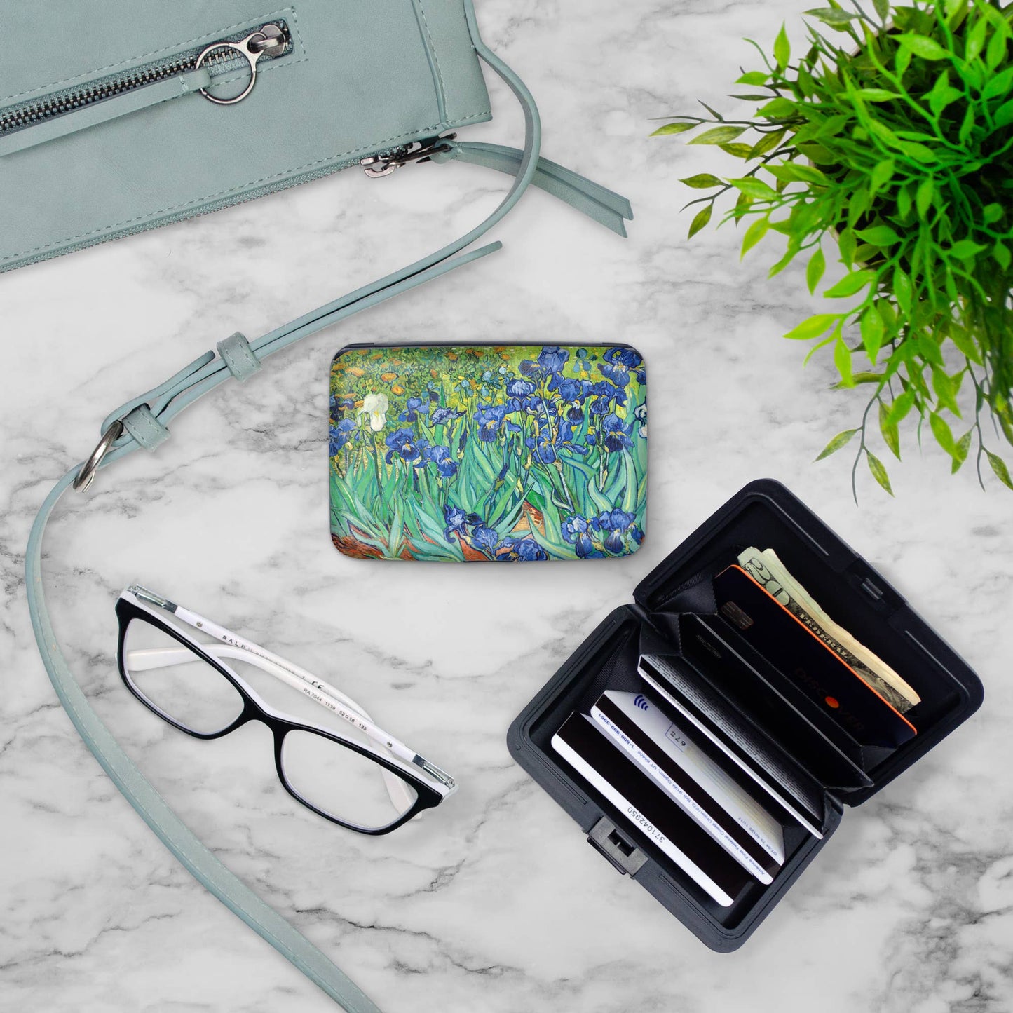 Monarque - Van Gogh - Irises Armored Wallet
