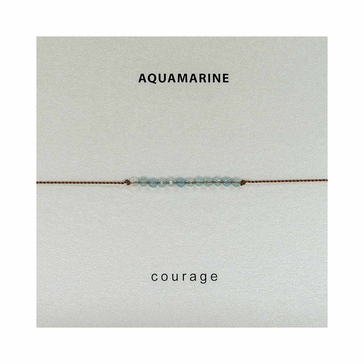 Soulsilk - Aquamarine Bracelet- Courage
