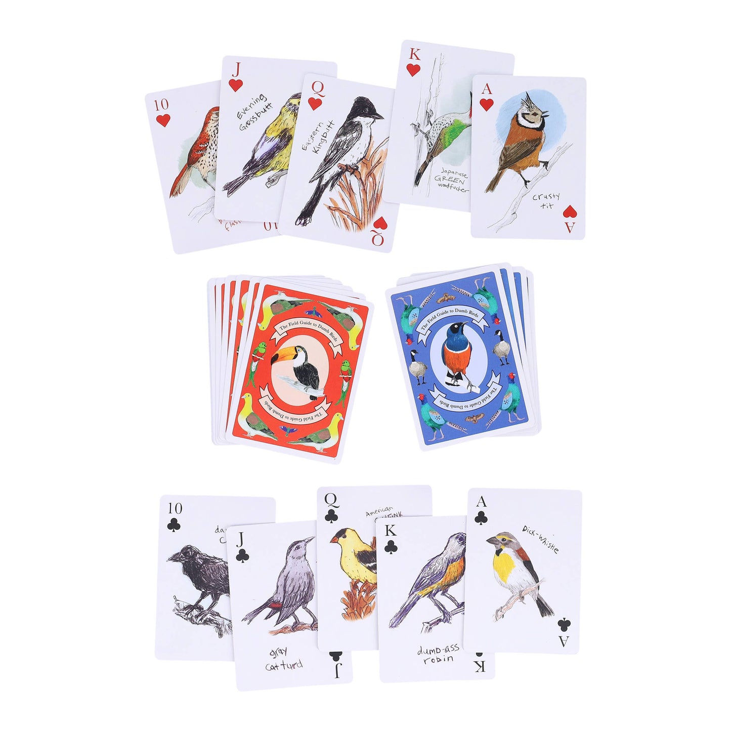 Chronicle Books - Field Guide to Dumb Birds Playing Cards