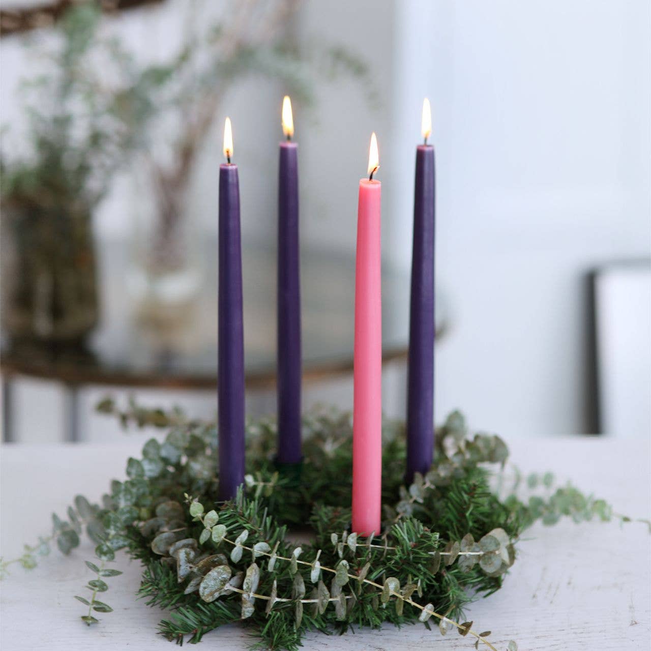 Big Dipper Wax Works - Taper Candles – 100% Pure Beeswax – Advent 12” Hand-Dipped