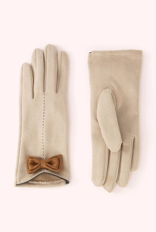 Powder Design inc - US - Adalyn Gloves - Taupe & Chocolate