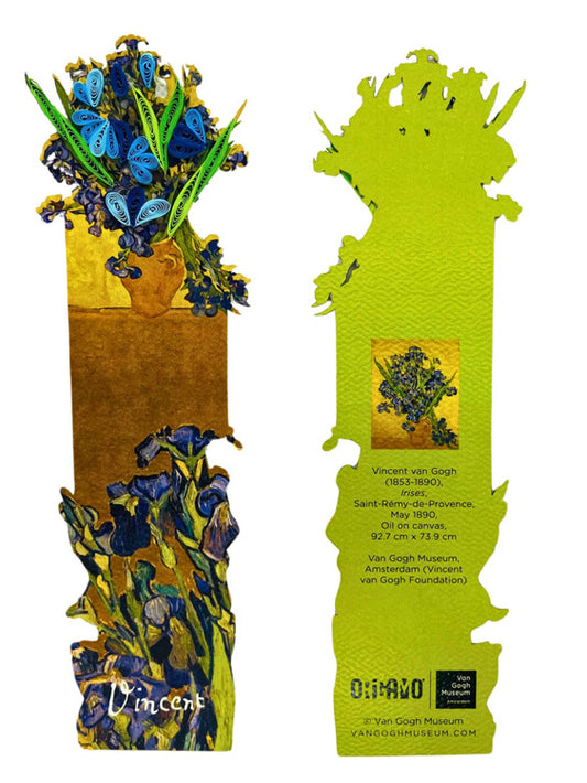 Van Gogh Irises Quill Bookmark