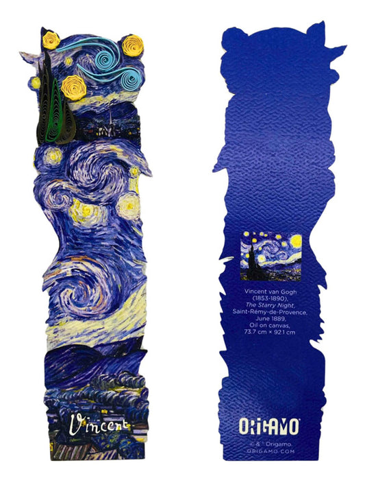Van Gogh Star Night Quill Bookmark