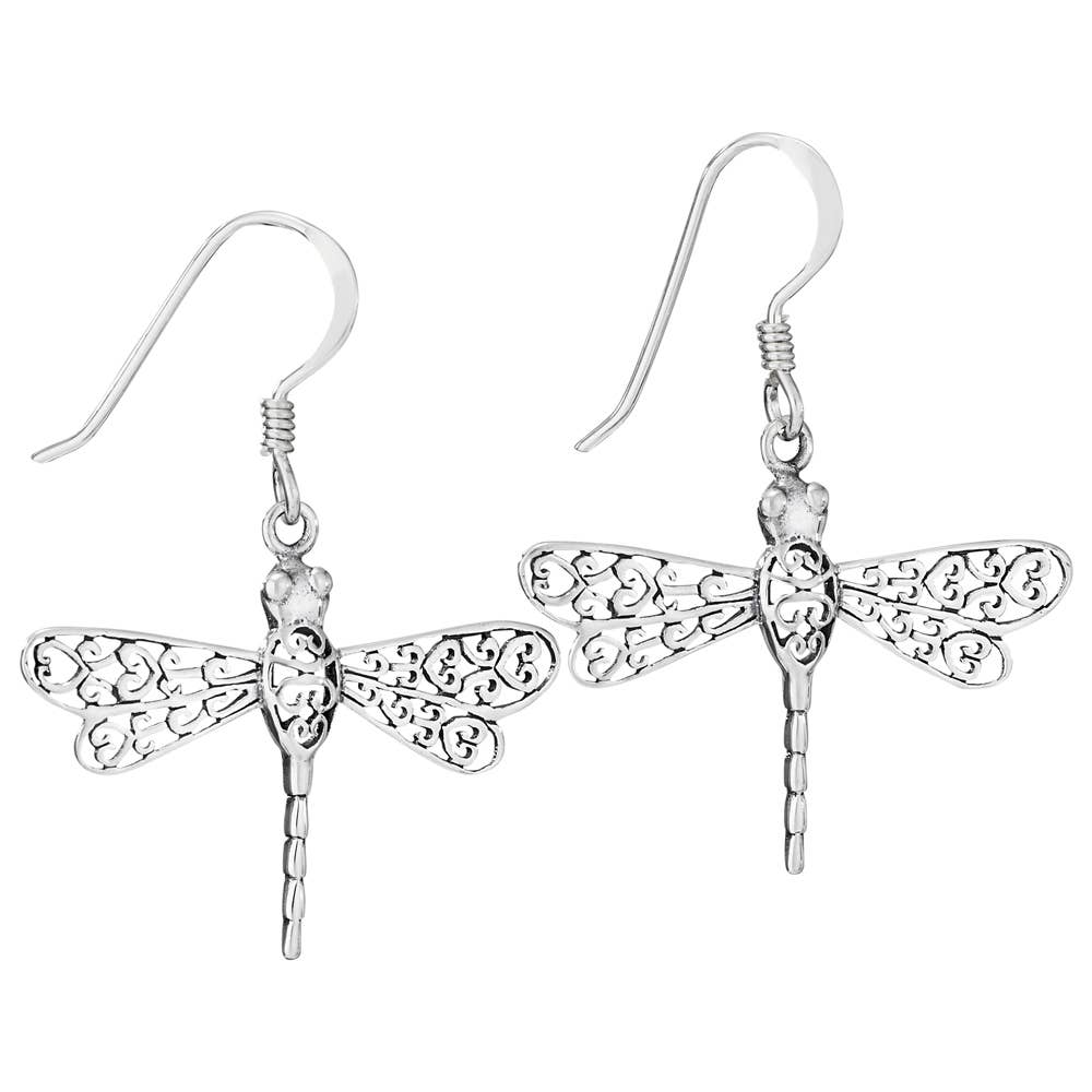 Tiger Mountain Jewelry - Go Your Own Way Sterling Silver Dragonfly Earrings