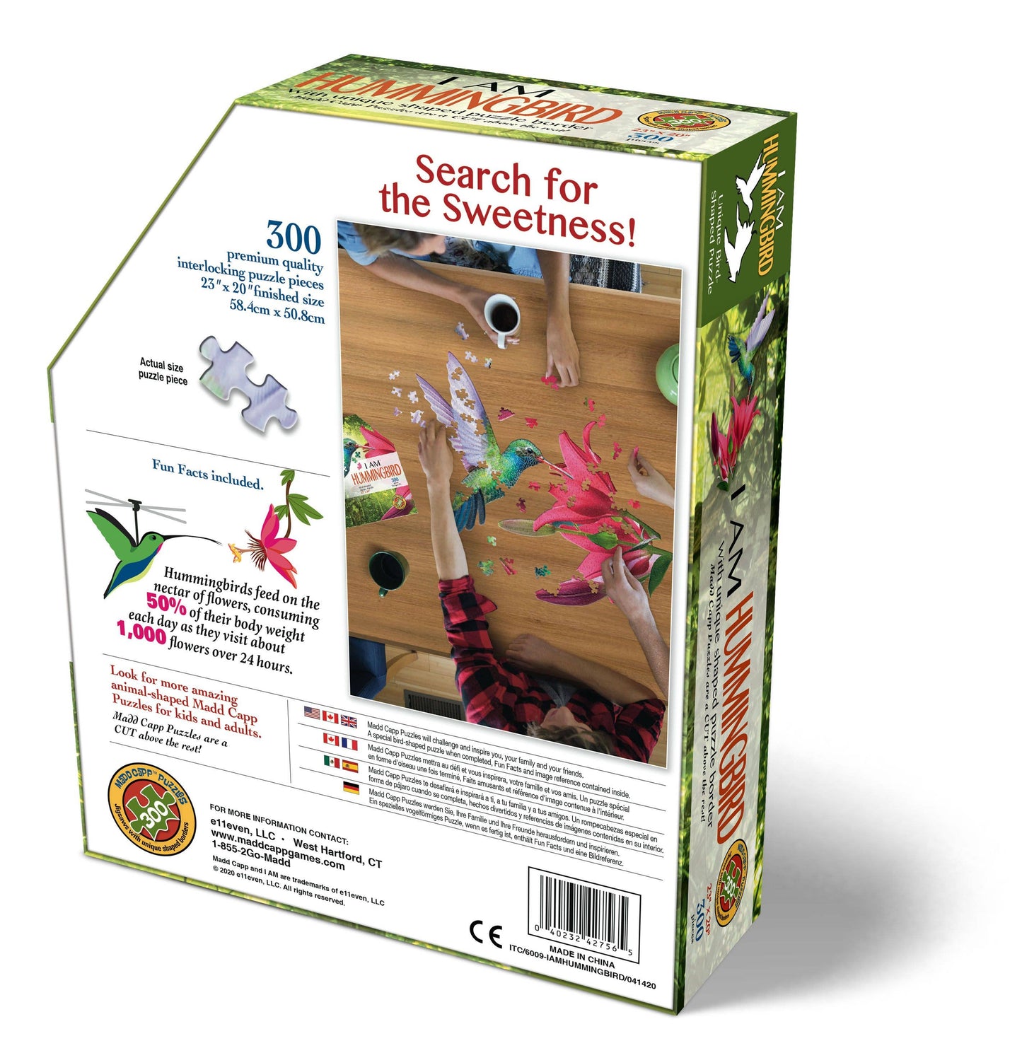 Madd Capp Games & Puzzles - I AM HUMMINGBIRD 300 piece jigsaw puzzle - 300