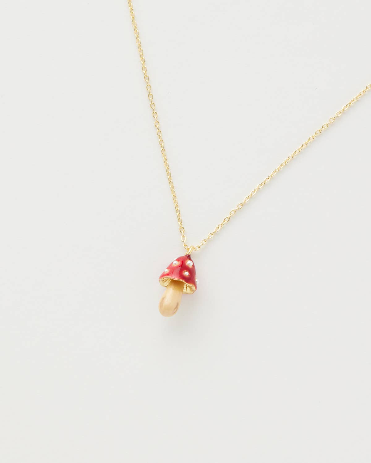 Fable England - FABLE Enamel Mushroom Necklace