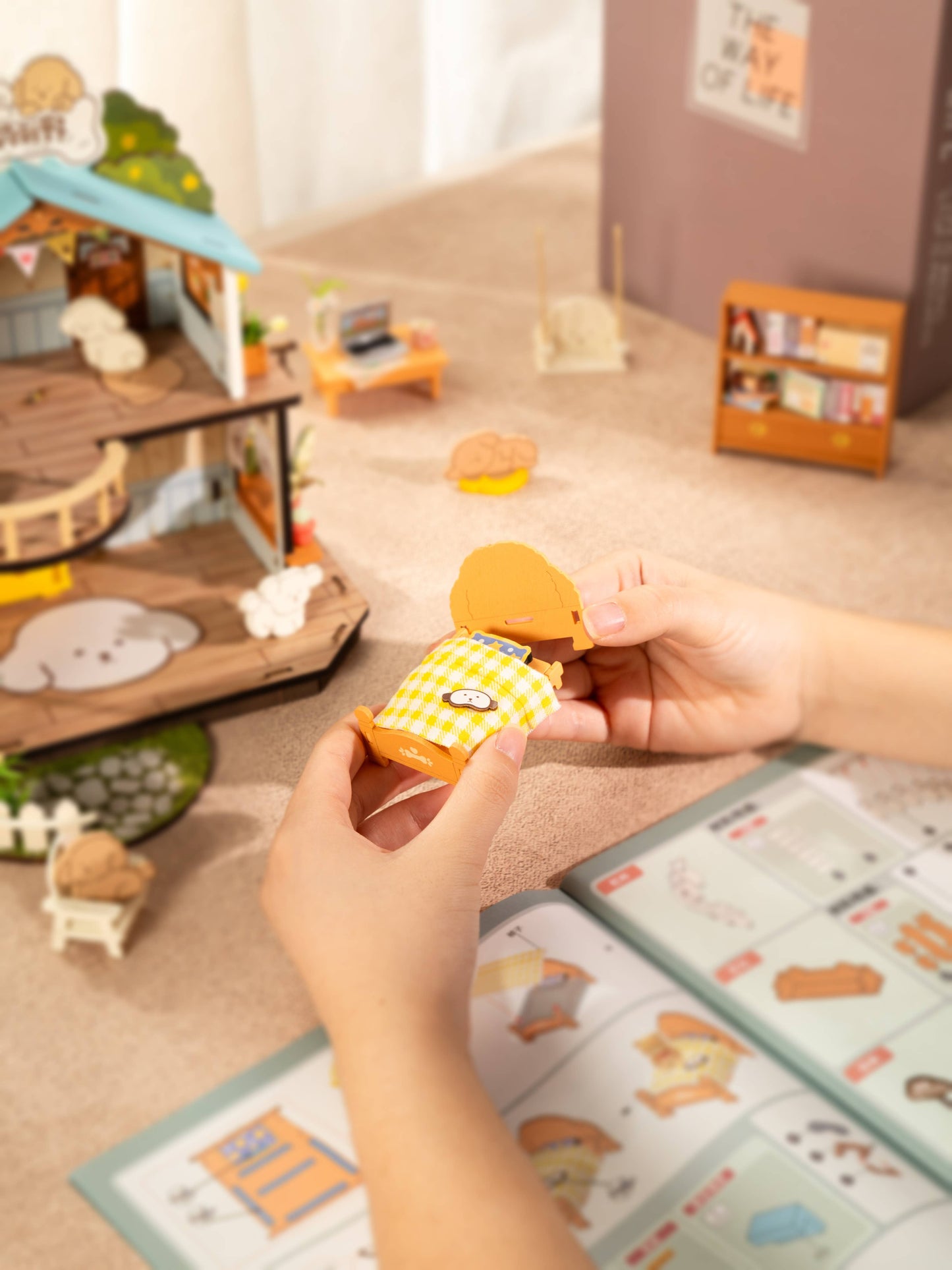 Robotime - DG169 Puppy's Cozy Villa Rolife DIY Miniature House Puzzles