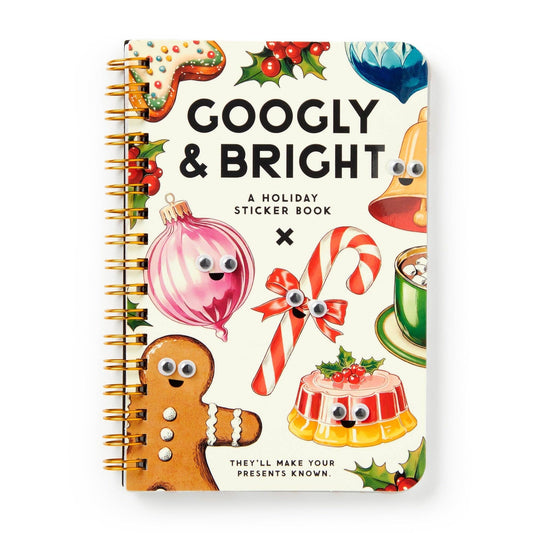 Chronicle Books - Brass Monkey Googly & Bright Holiday Sticker Book