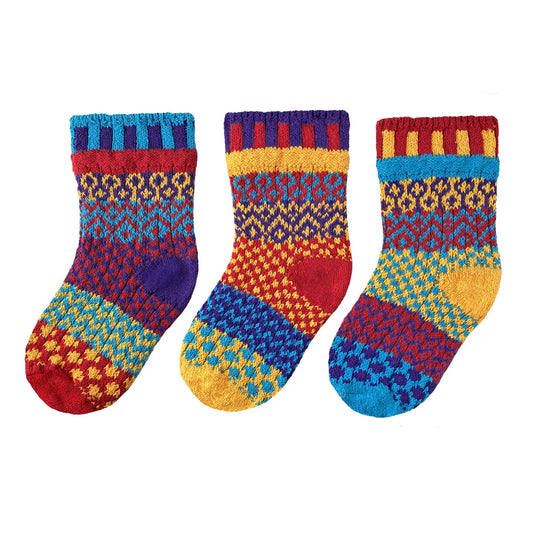 Solmate Socks - Firefly Kids Socks | Kids USA Made Mismatched Socks
