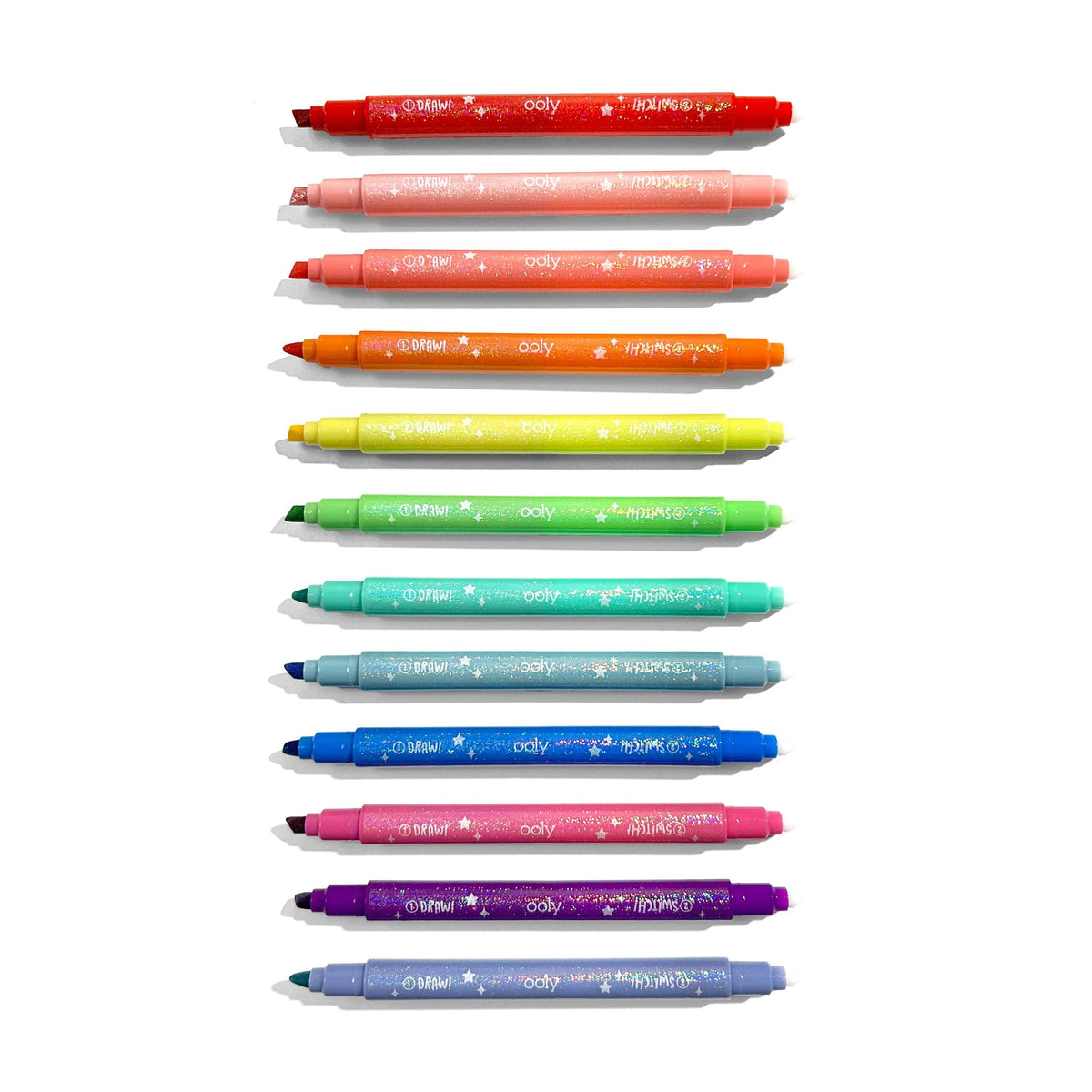OOLY - Switch-eroo! Sparkle Color Changing Markers - Set of 12