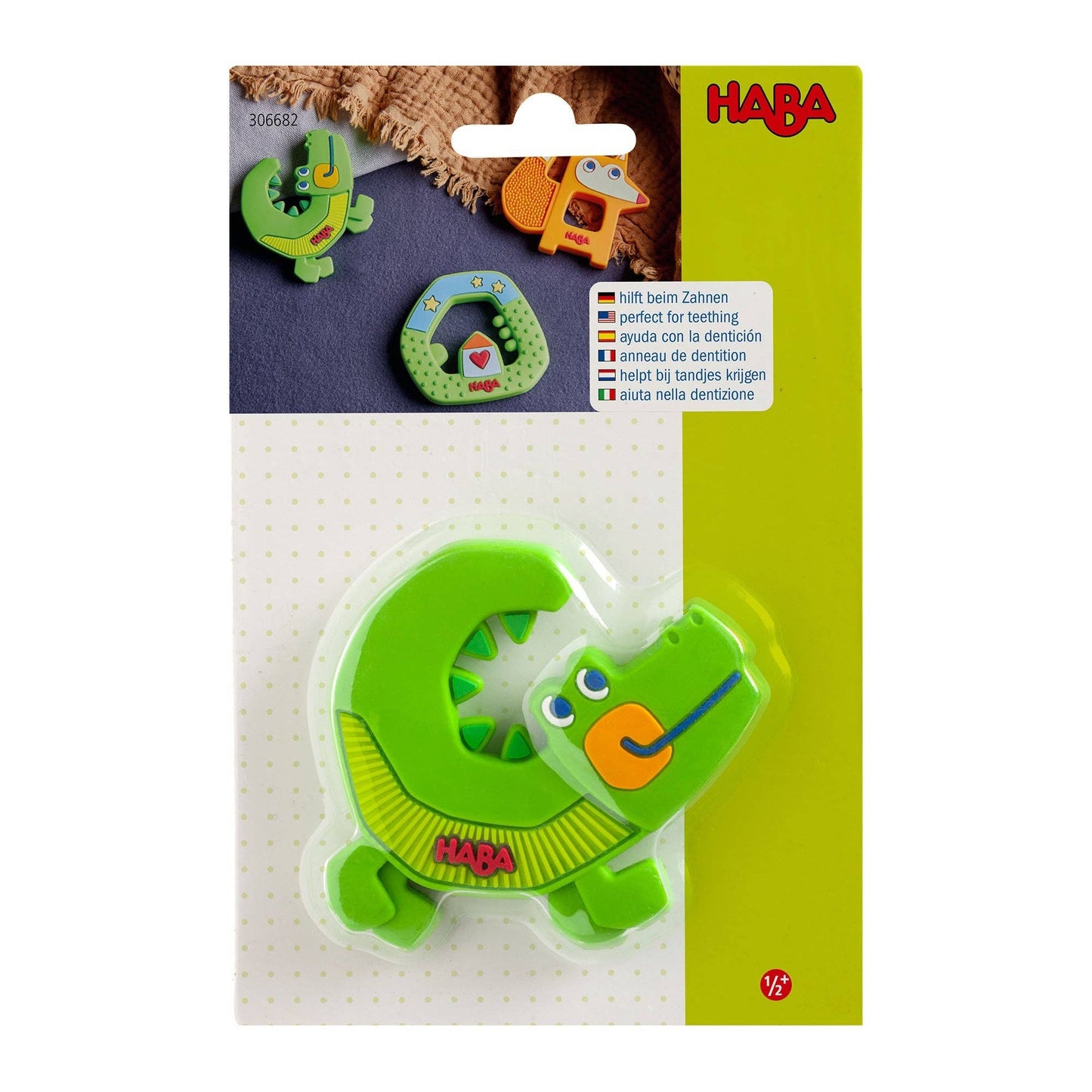HABA USA - Crocodile Silicone Teething Toy