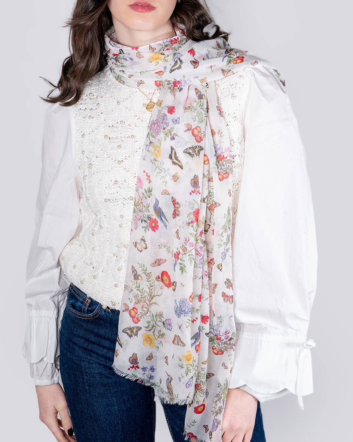 Fable England - FABLE Alice Garden Lightweight Scarf